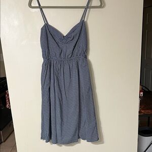 J. Crew Navy and White Mini Dress